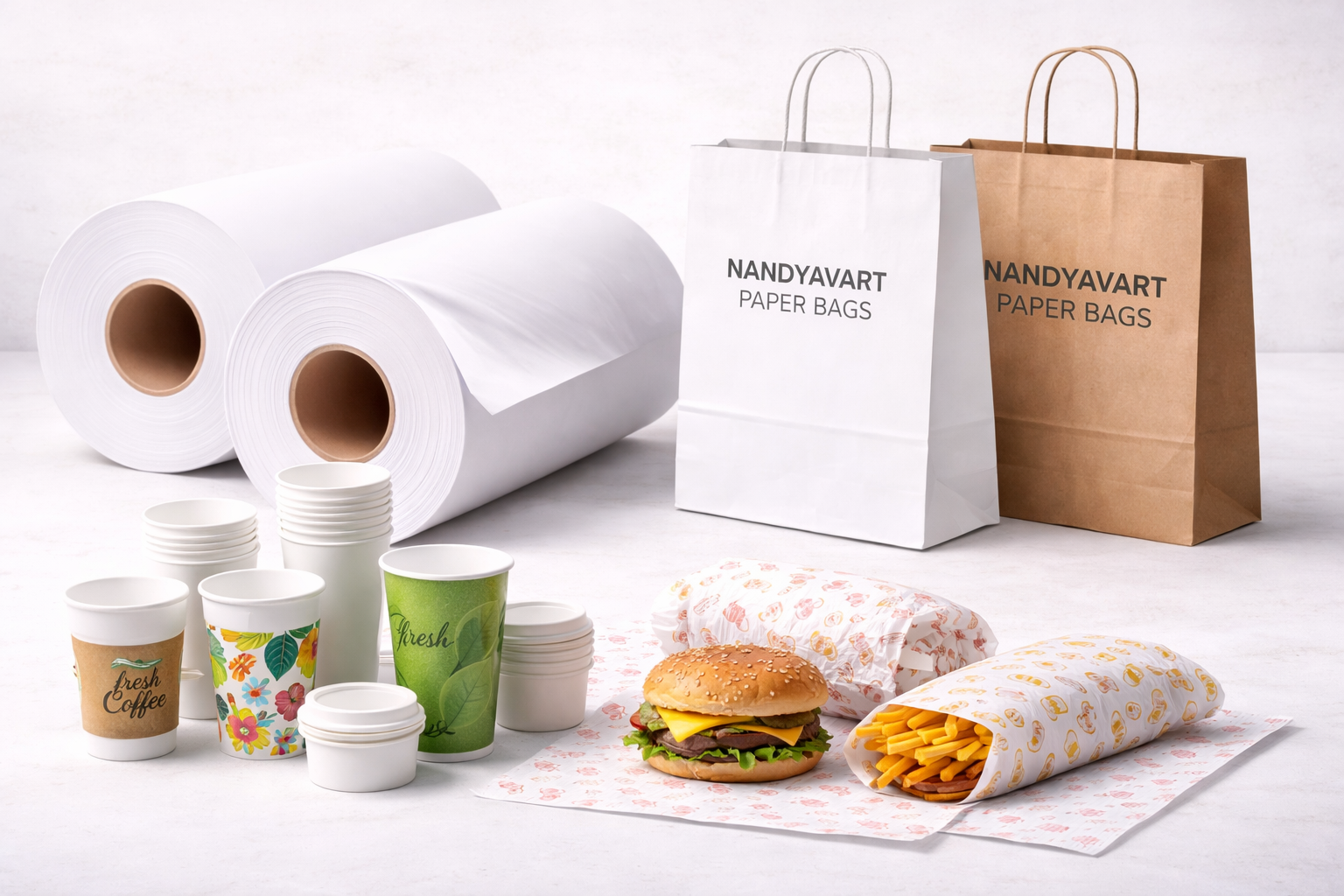 Certified Food Grade Paper for safe food packaging from Nandyavart Group
